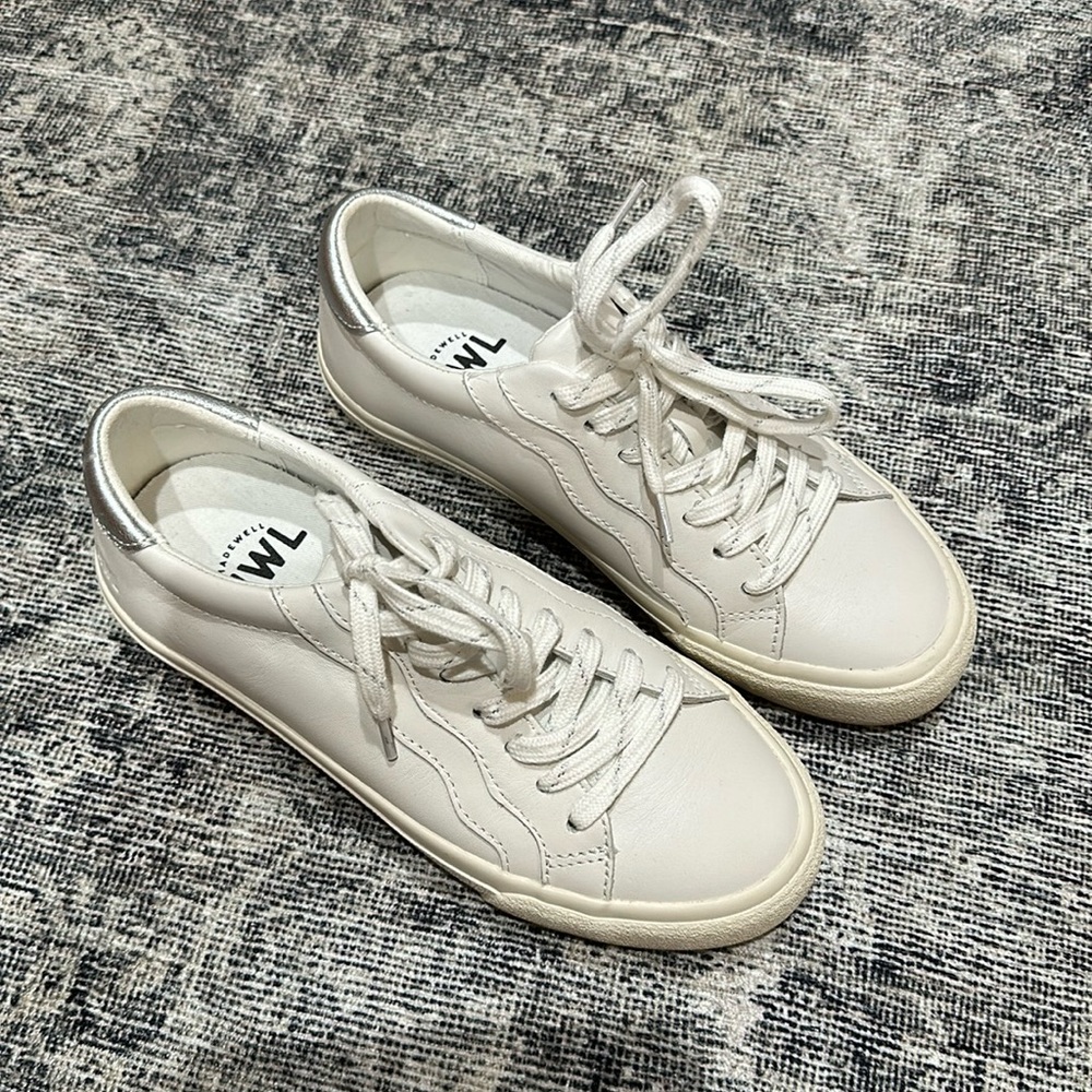 Madewell white sneakers 6.5